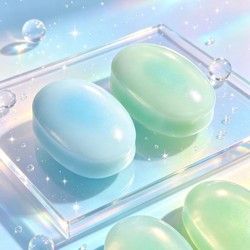 Sea Blue Coconut Cheesecake Squishy Soft Slow Rebound Cheesecake Stress Relieving Bread Sensory Fidget Toy Portable Anti-Anxiety view 5