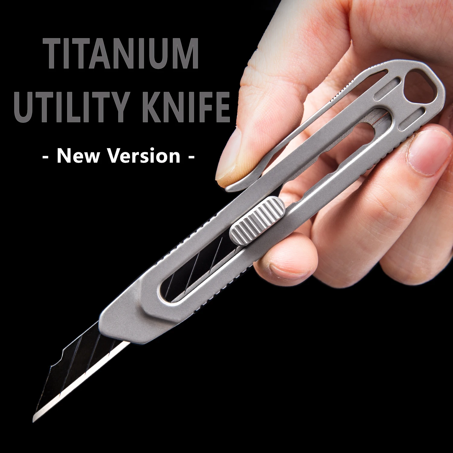 Titanium Alloy Utility Knife Multifunctional Tool Knife Outdoor Portable Cutting Sharp Woodworking Knife EDC Blade Knife