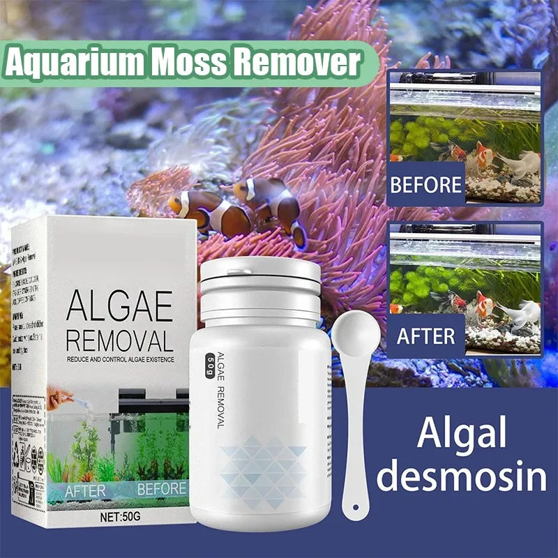 

Aquarium Moss Remover Fish Tank Water Purification Algae Removal Fish Tank Cleaner Tools With Spoon Fish Tank Moss Remover