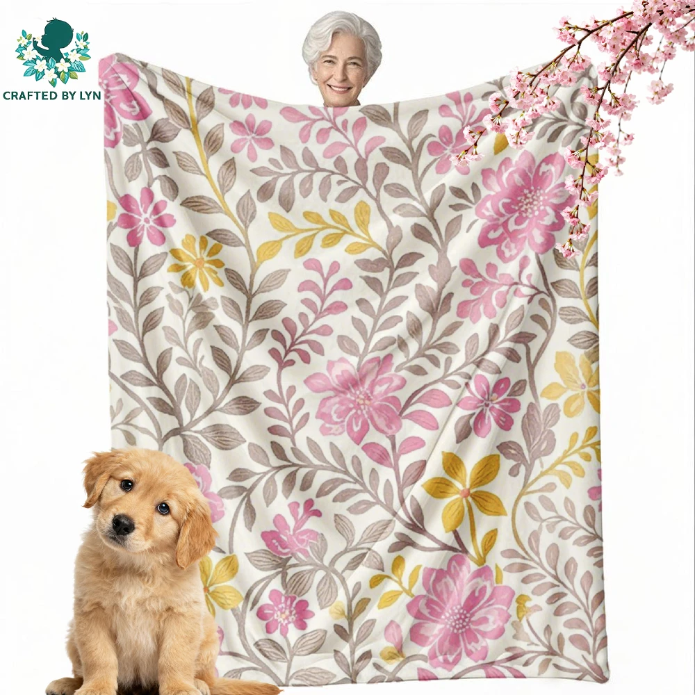 

Flannel | Flowers,Animal,Constellation| Room Decor Blanket, Camping Stuff,Festive Gift Selectio | Soft and delicate | Keep warm