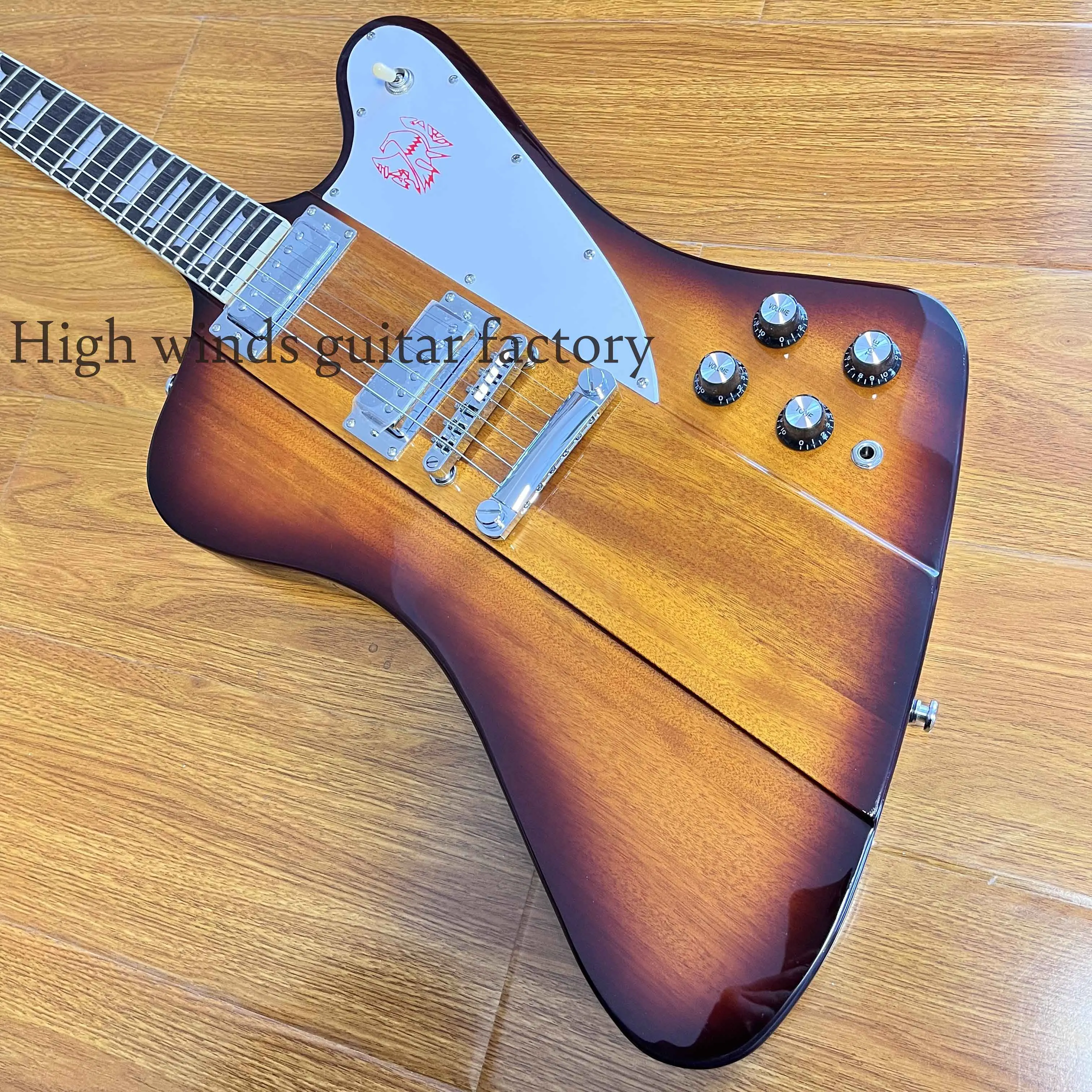 Custom Firebird VS electric guitar, H-H pickup, mahogany body, fast delivery -