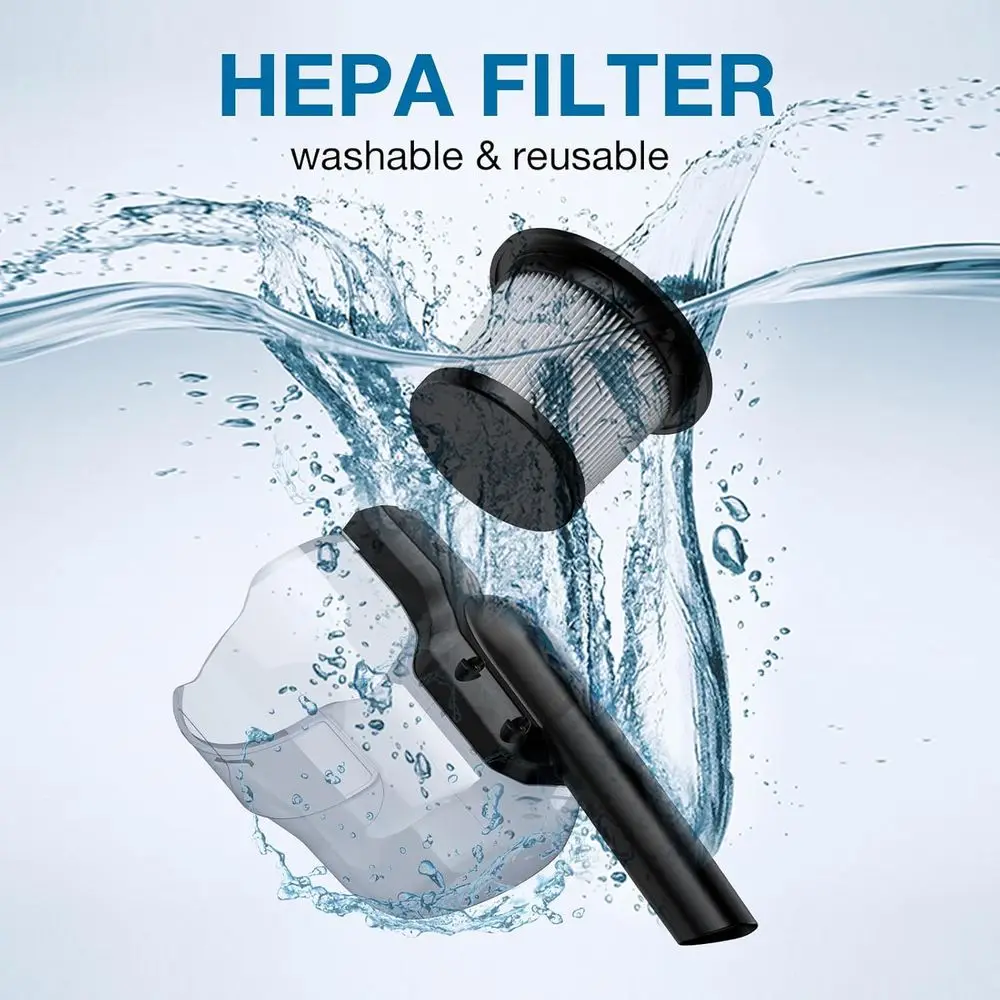 Vacuum Cleaner, Handheld Vacuum Cleaner, Portable Shop Vacuum with Washable HEPA Filter