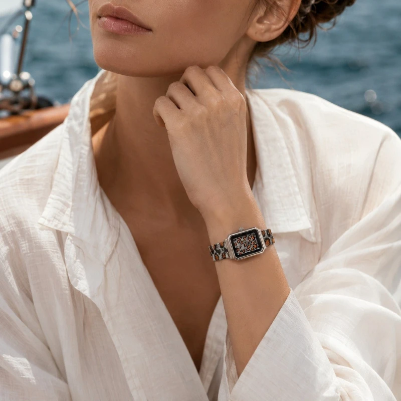 

KOUSHI Brand Rectangle Women's Wrist Watch Vintage Leopard Print Ladies Watch Fashion Dress Female Clock Gift Reloj de Mujer