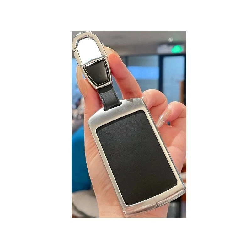 Premium Zinc Alloy Key Cover Case for Volvo XC60/S90/S60/XC90/XC40/V40/S60L - Protective Key Fob Shell Key Bag Chain
