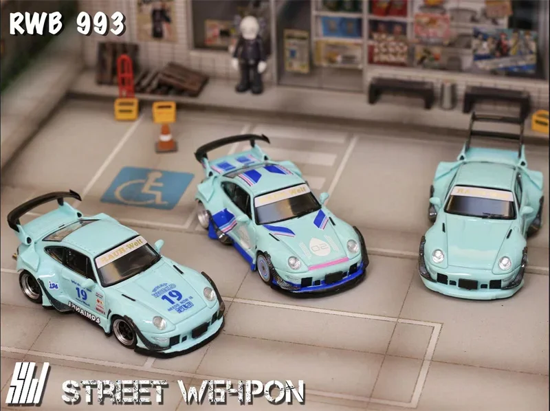 SW 1:64 RWB 993 limited 499 Diecast Model Car