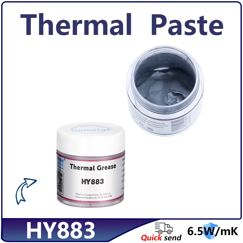 

HY883 10g 6.5W/m-k Silicone Thermal Paste Heat Transfer Grease Heat Sink CPU GPU Chipset Notebook Computer Cooling Canned