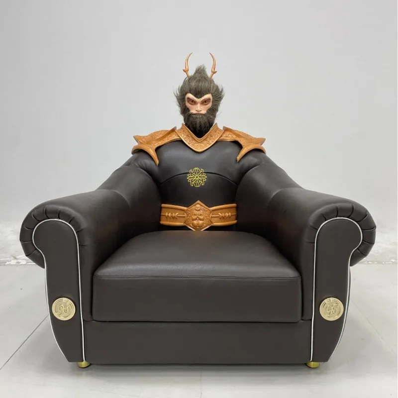 Two-dimensional leather special-shaped  sofa Journey to the West monkey shape sofa