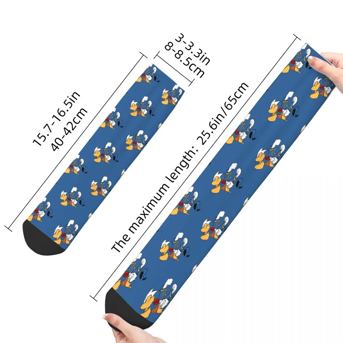 Happy Funny Male Men Socks Crazy Angry Donald Duck Cartoon Sock New High Quality Women Socks Spring Summer Autumn Winter