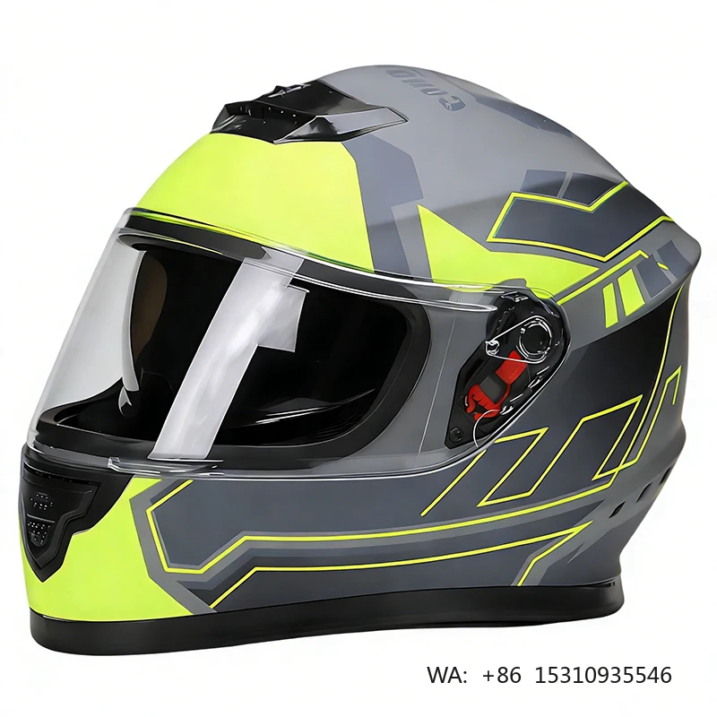

Wholesale DOT Certified Adult Casco Para Moto ABS Racing Helmet Quick Release Full Face Motorcycle Helmets