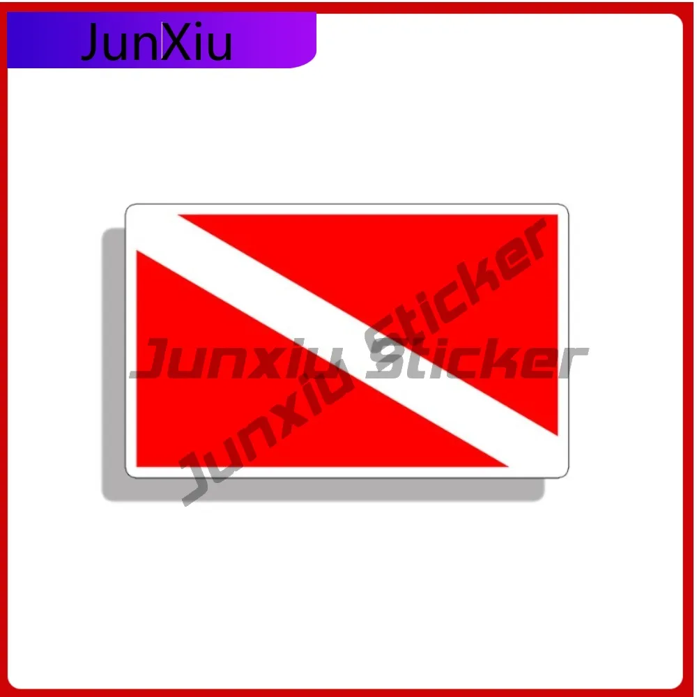 

Scuba Diver Down Flag Sticker Dive Diving Vehicle Decal Vintage Waterproof Vinyl Sticke Car Laptop Window Bumper