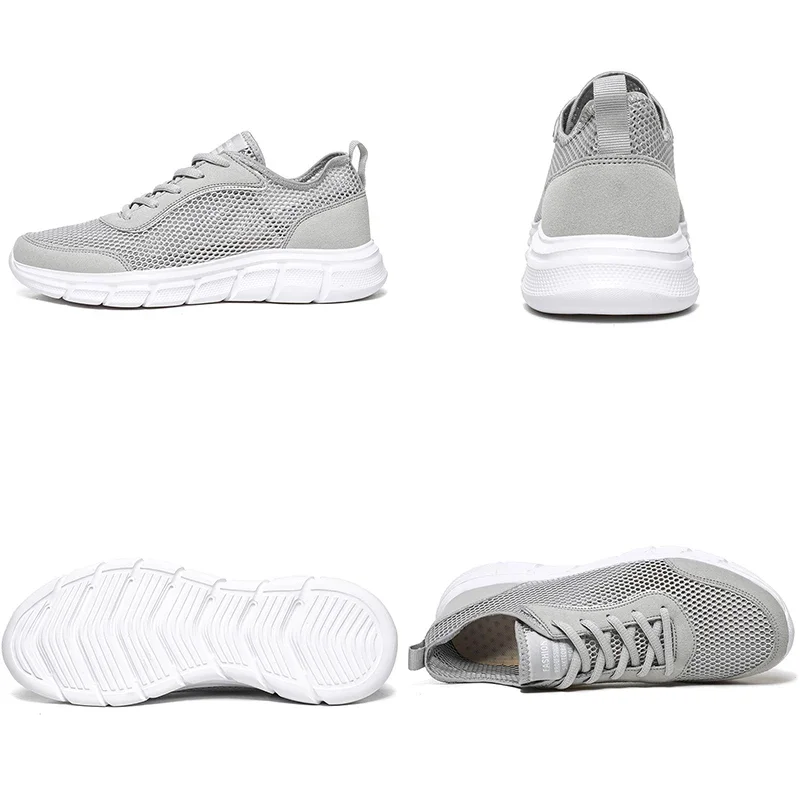 夏のメッシュの靴男性スニーカー通気性のカジュアルレースアップ靴tenis masculino zapatillas hombre