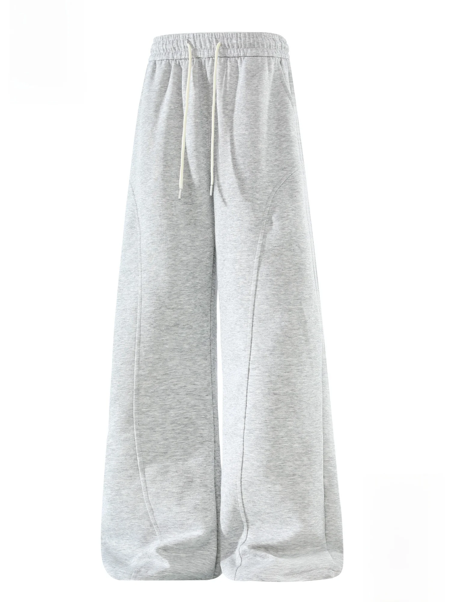 

PaulFrank Men's Pure Color Straight Leg Knitted Sweatpants Spring Autumn Loose Fit Casual Pants Drapey Comfortable Cotton Blend