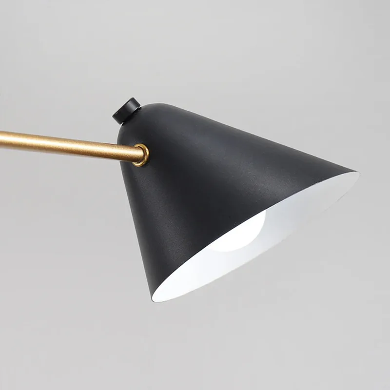 Post Modern Chandelier Nordic creative Black Cone Shadelight living room  designer minimalist atmosphere dining room lighting