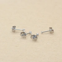 Super Mini 1.5MM 2MM Zircons Stainless Steel Push Back Stud Earrinngs For Men Women 2PC Delicate Jewerlry - Image 5