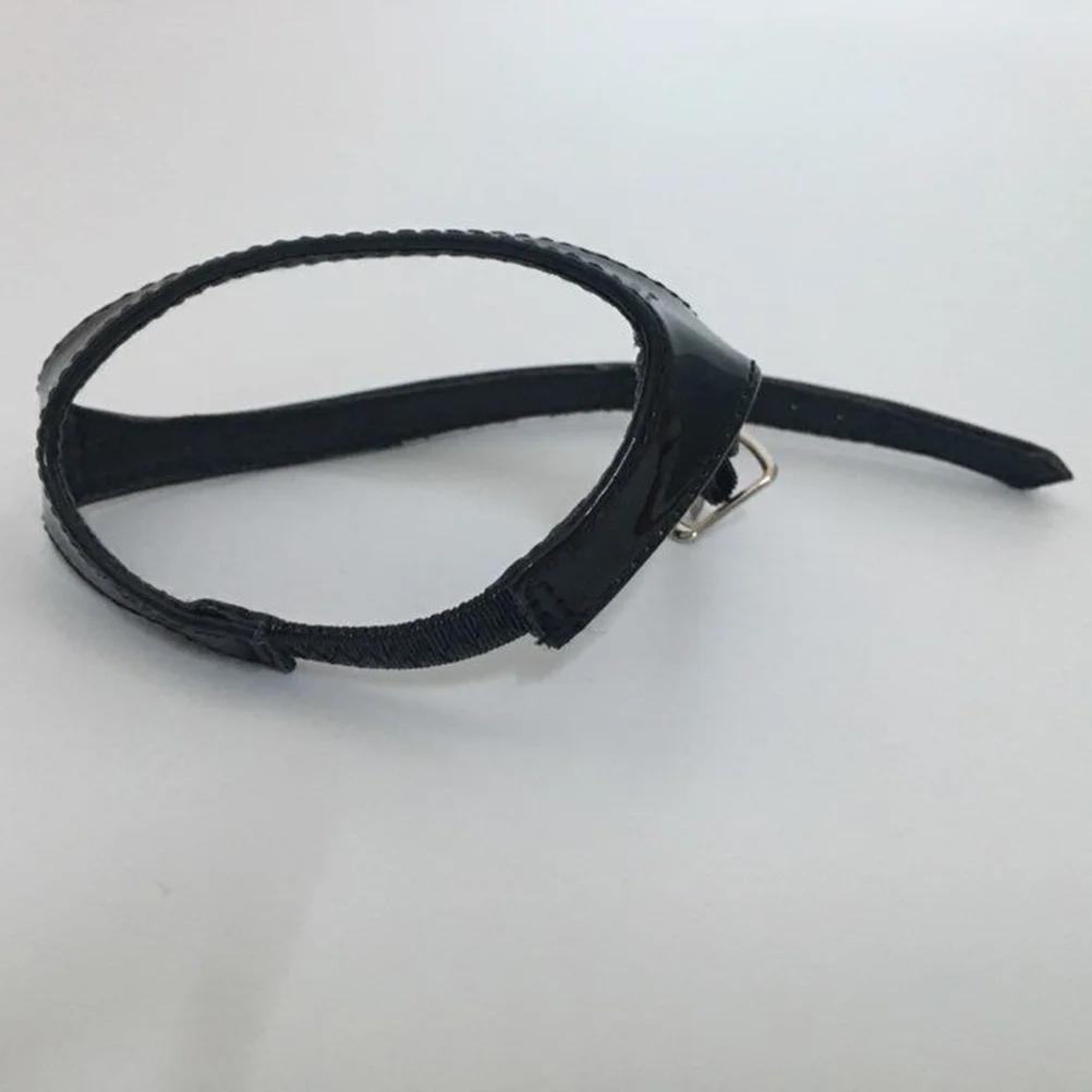 

1 Pair Triangle Anti-Loose High Heel Shoelace Imitation Elastic Strap For Slip-Resistant Shoe Accessories Mirror Black
