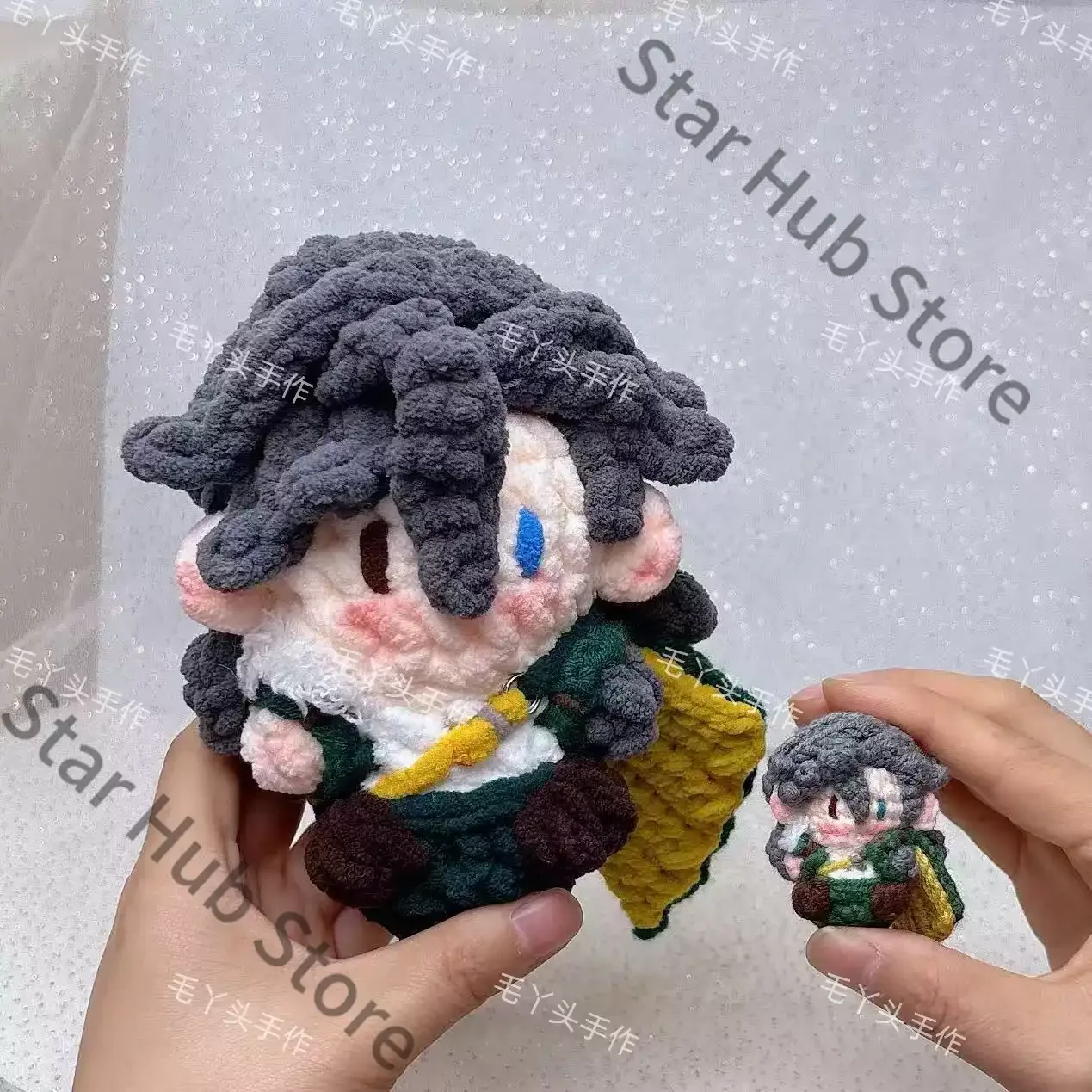 Porte-clés Identity V Richard Sterling, pendentif en laine crocheté à la main, produits liés au jeu de cosplay, cadeau adorable, anime