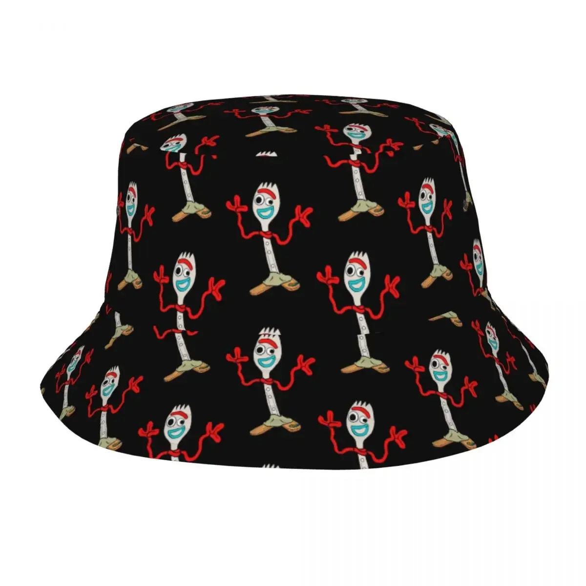 Spring Headwear Forky Comic Movie Toy Story Accessories Bucket Hats Stylish Woman Sun Hat Bob Lightweight Fisherman Hat Outdoor