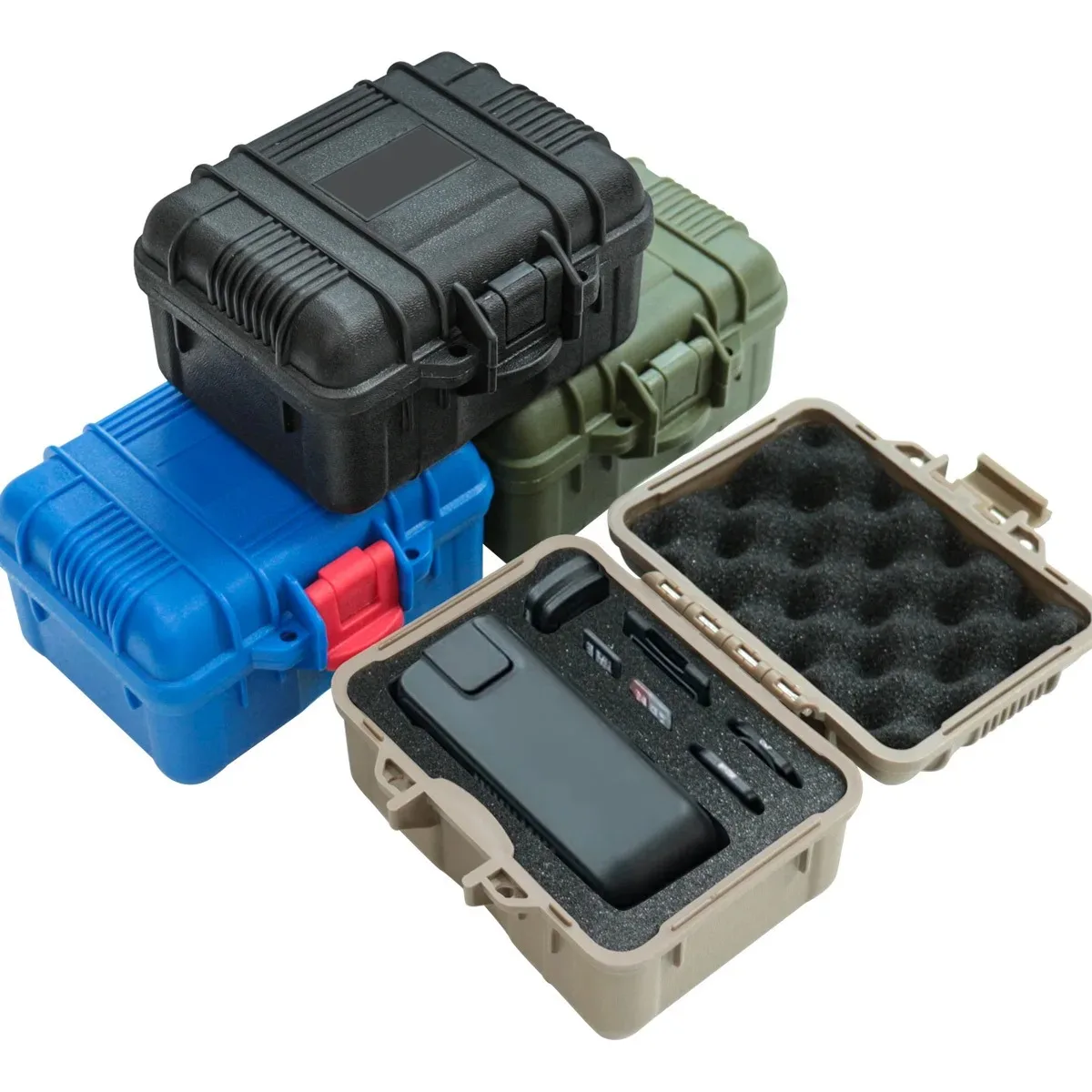 

1pc Box With Anti-shock Foam - Can Be Used For Outdoor Storage Of Some Fragile Items, Cameras, Binoculars, Small Tools