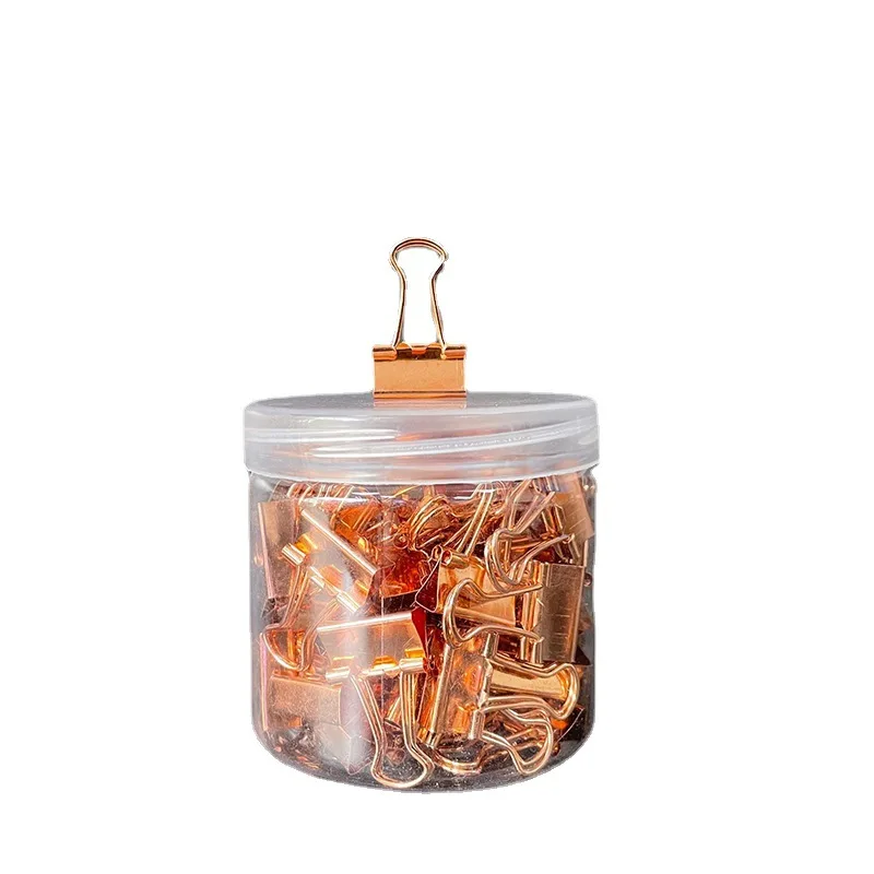 Rosé goldene Büroklammern Metall binder clips Schreibwaren clips Büroklammer Mini Long Tail Clamps