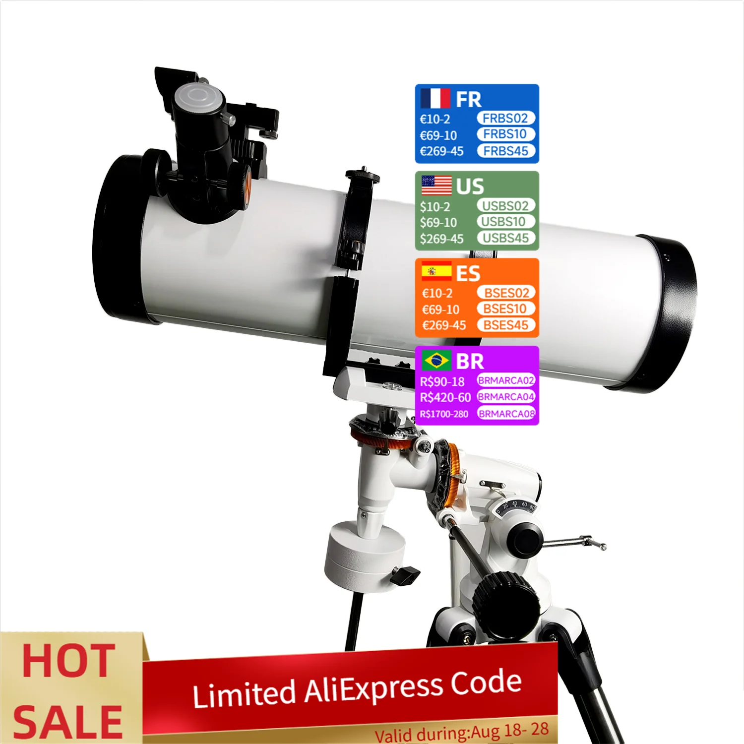 

Foreseen Professional-grade Telescope with 650mm Focal Length and Red Dot Star Finder Scope for Astronomical Observation