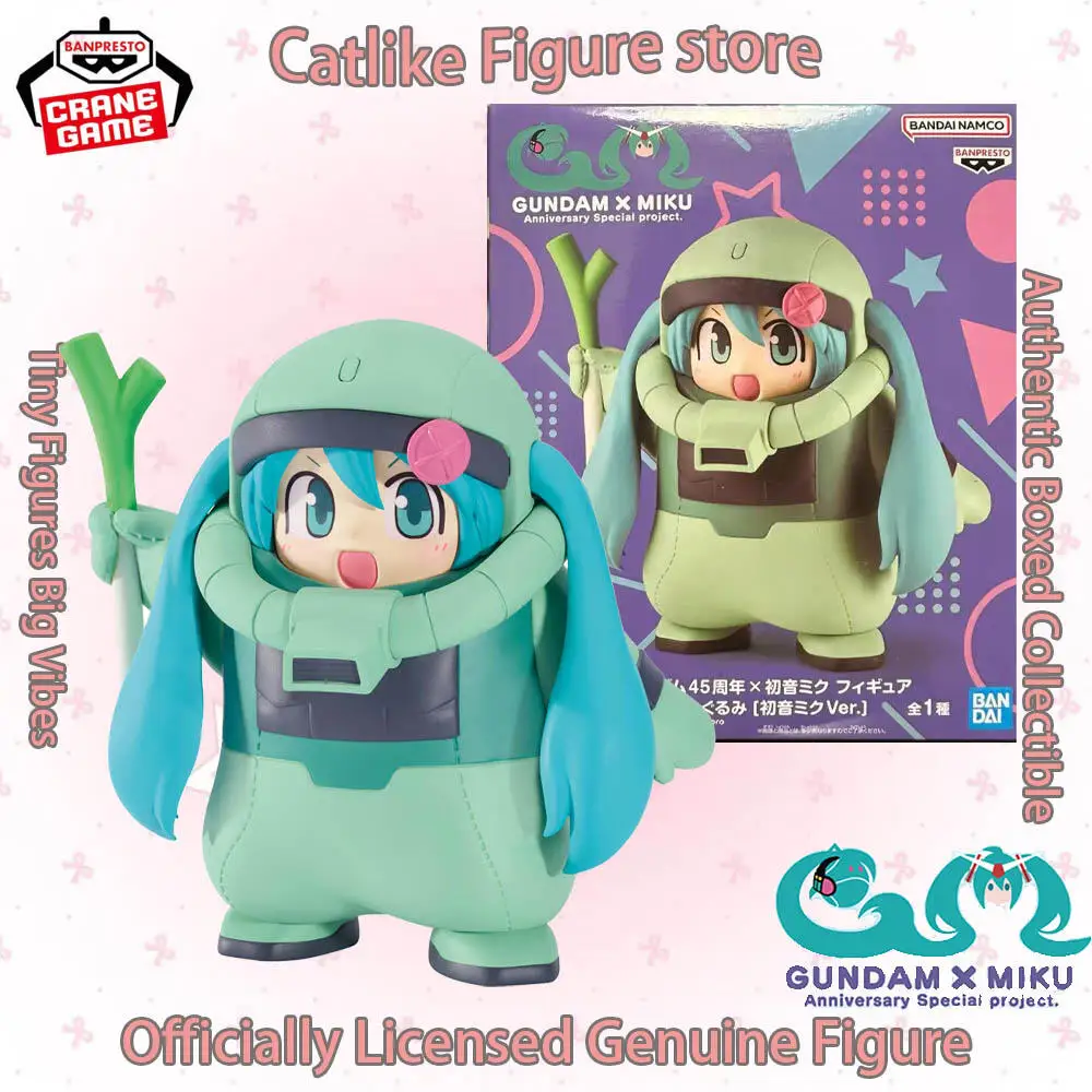 

Абсолютно новая оригинальная фигурка Banpresto Gundam Miku в наличии, модель аниме-персонажа, украшение