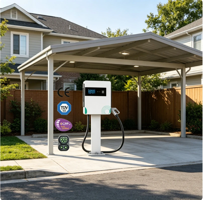 40kW DC EV Charger Station CCS2 Fast Charging Floor Mounted Professional Smart APP WiFi RFID IP54 OCPP 1.6J Fully Ready Pile