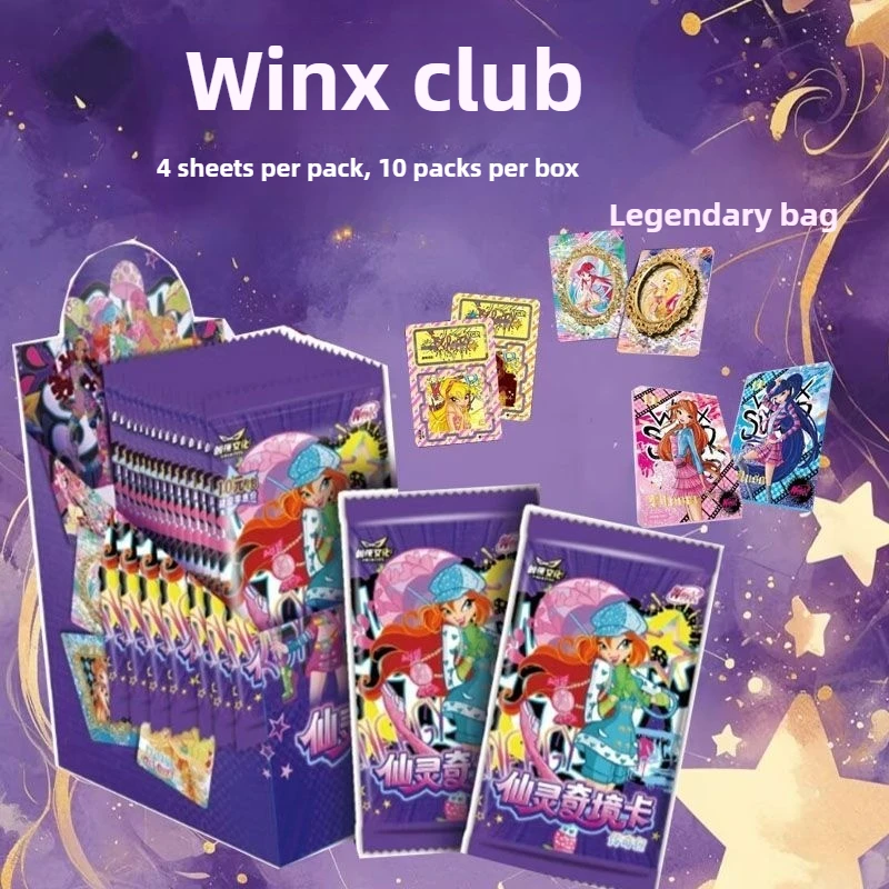 الرسمية حقيقية Winx نادي أسطورة حزمة حقيبة سحرية الجنية حقيبة الجنية العجائب بطاقة أنيمي لعبة جمع بطاقة الاطفال اللعب هدية