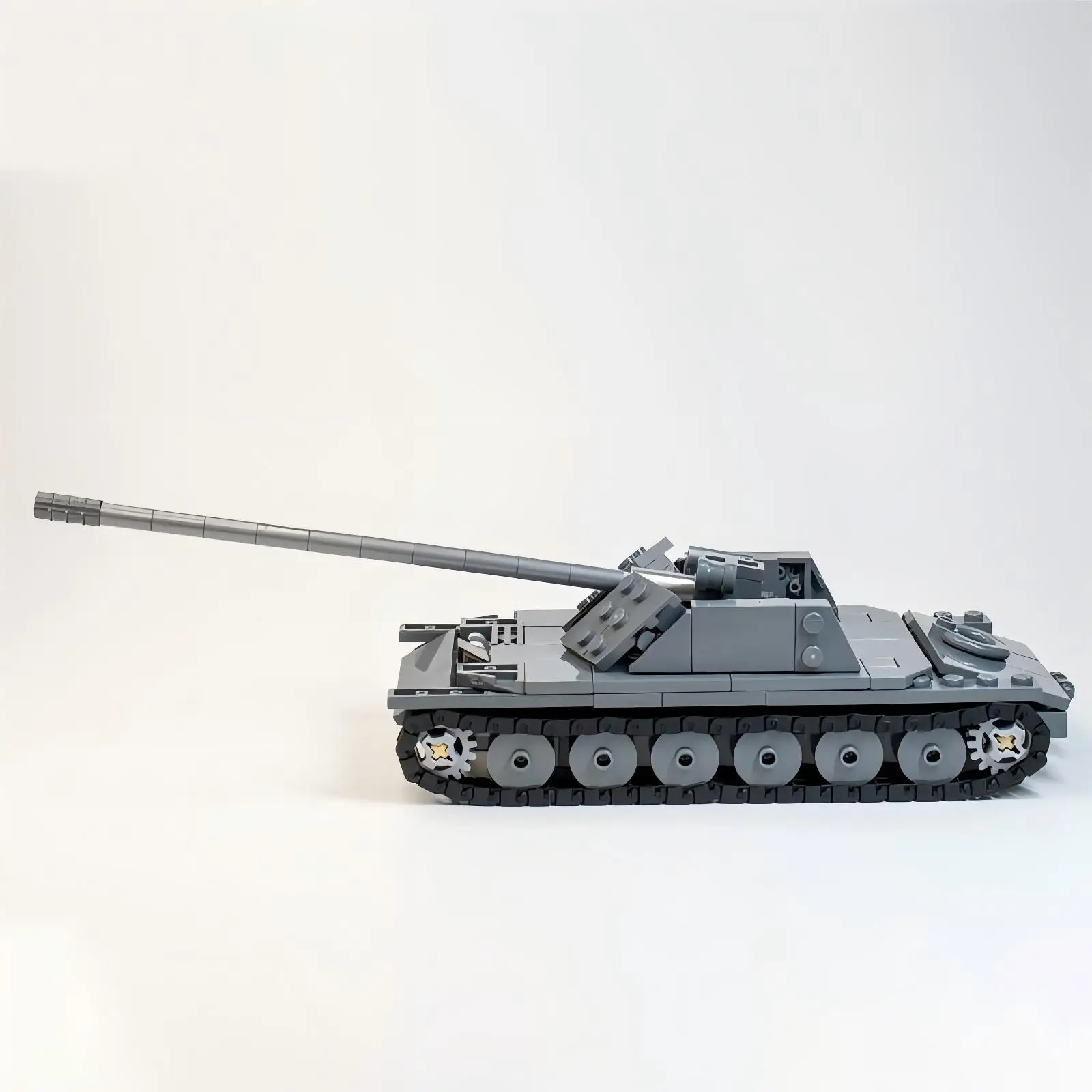 MOC 군사 폭행 전투 차량 빌딩 블록 키트 WW2 자체 추진 포병 탱크 모델 DIY 어린이 장난감 소년 생일 선물