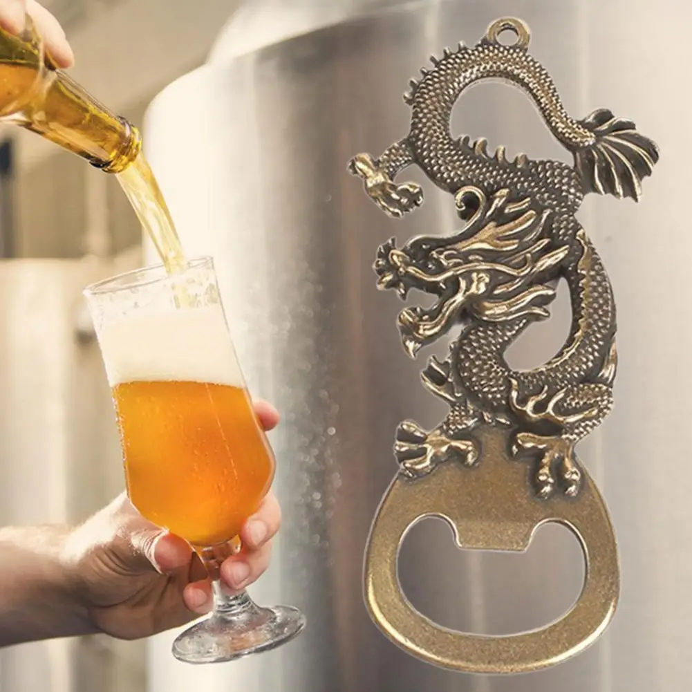 Chinese Dragon Theme Bottle Opener Rustproof Corrosion Resistant Creative Beer Bottle Opener Ornament