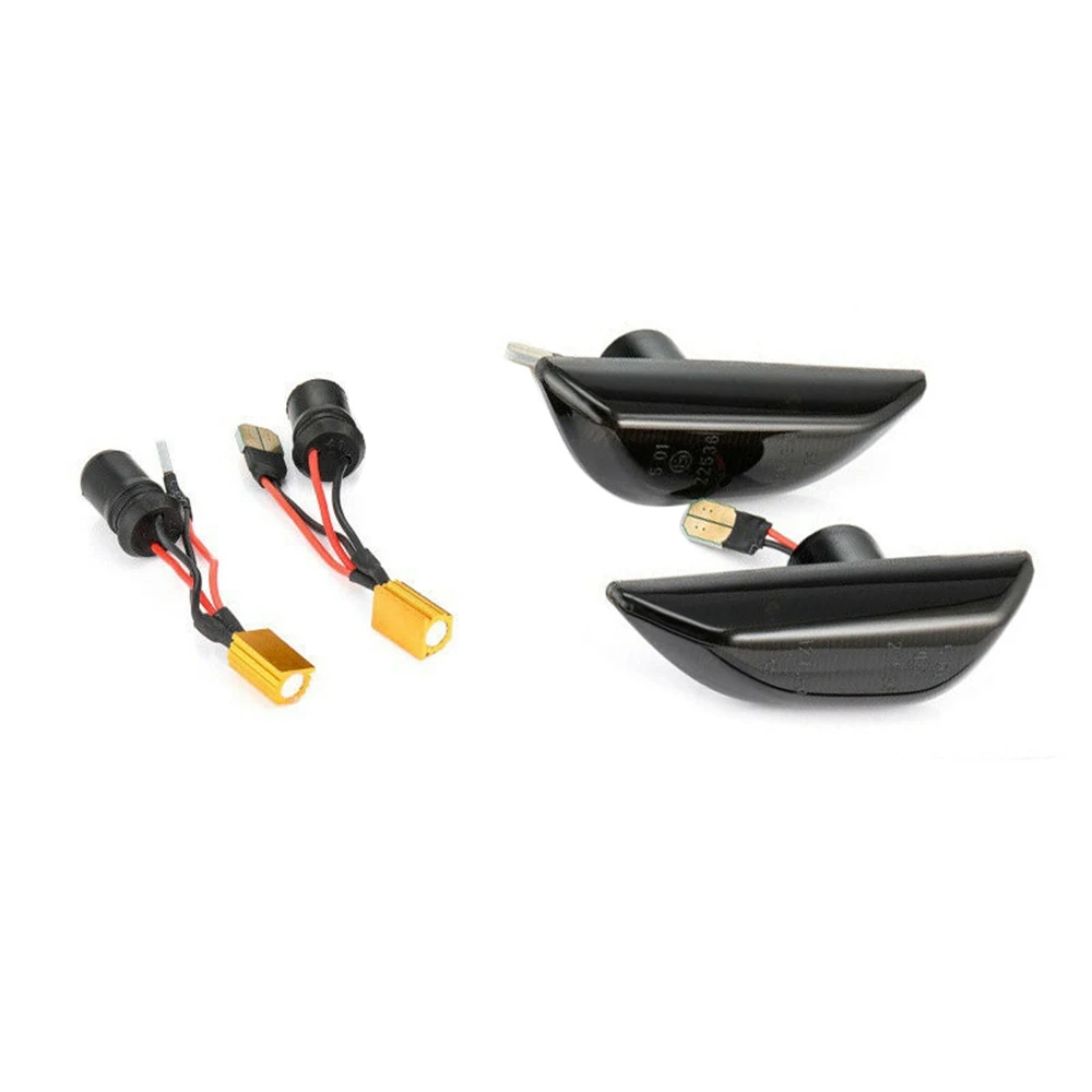 علامة جانبية للدرابزين الديناميكي LED ، مصباح إشارة الانعطاف ، وامض متسلسل ، مناسب لشيفروليه تراكس ، أوبل موكا إكس ، فوكسهول