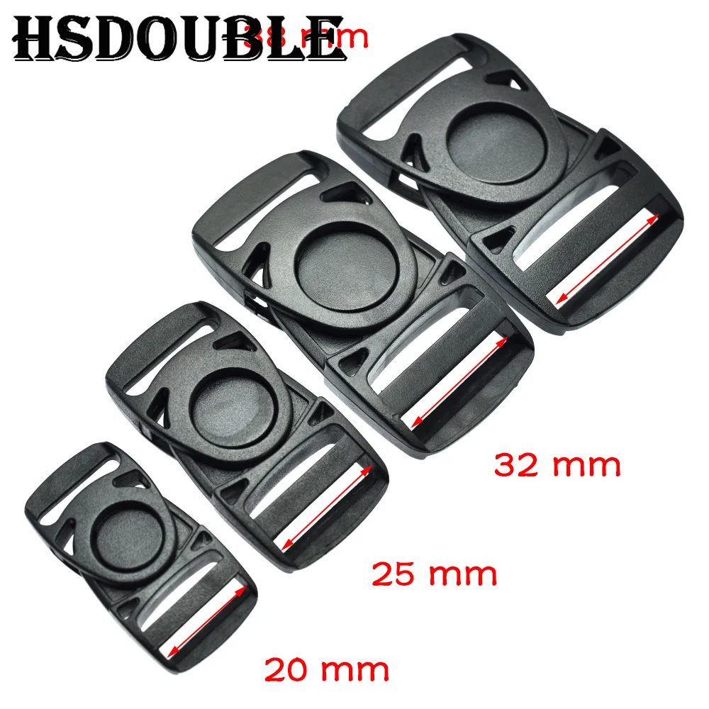 Plastic Side Release Center Buckles Swing Head Swivel Style Backpack Straps Webbing 20mm 25mm 32mm 38mm