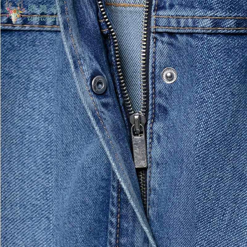 موضة المرأة الدنيم سترة فضفاضة معطف رعاة البقر مع حزام الخصر التلبيب مشبك الخريف الشتاء الدافئة ملابس خارجية غير رسمية ملابس للسيدات #6