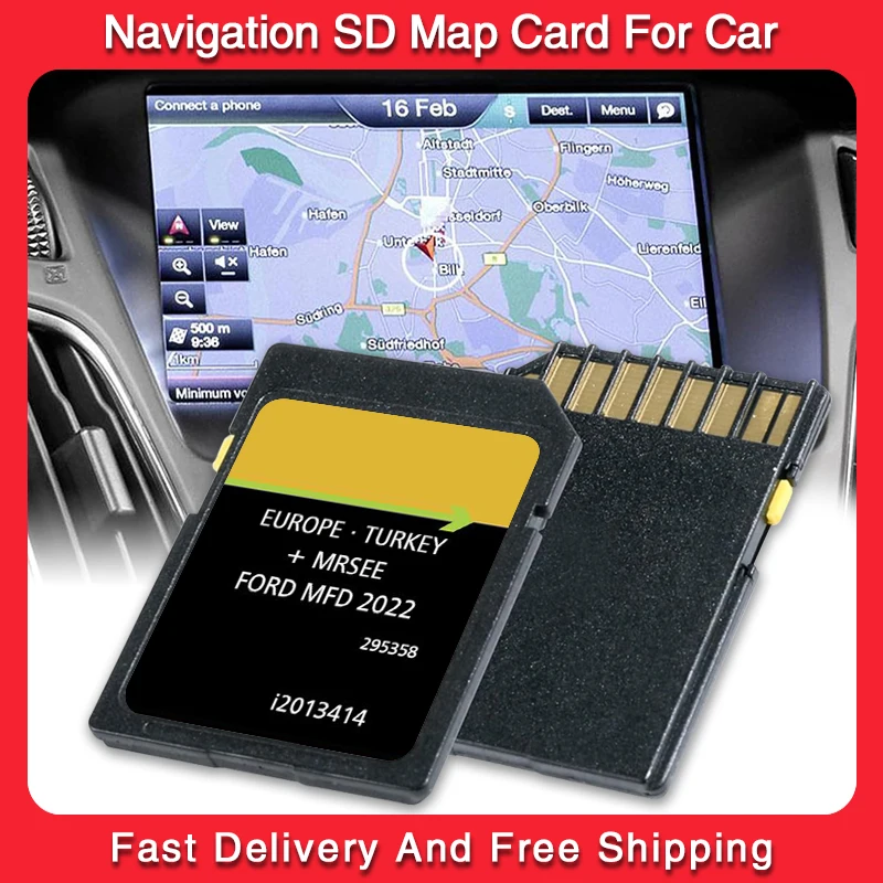 Europa SD Card Maps for Ford MFD System Europe 2022 V11 Latest GPS Version Software