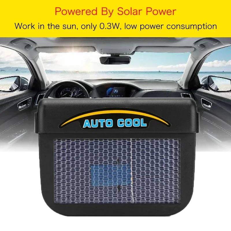 Car Window Auto Air Vent Cool Fan Portable Car Air Conditioner Ventilation Solar Sun Power Mini Air Conditioner For Car