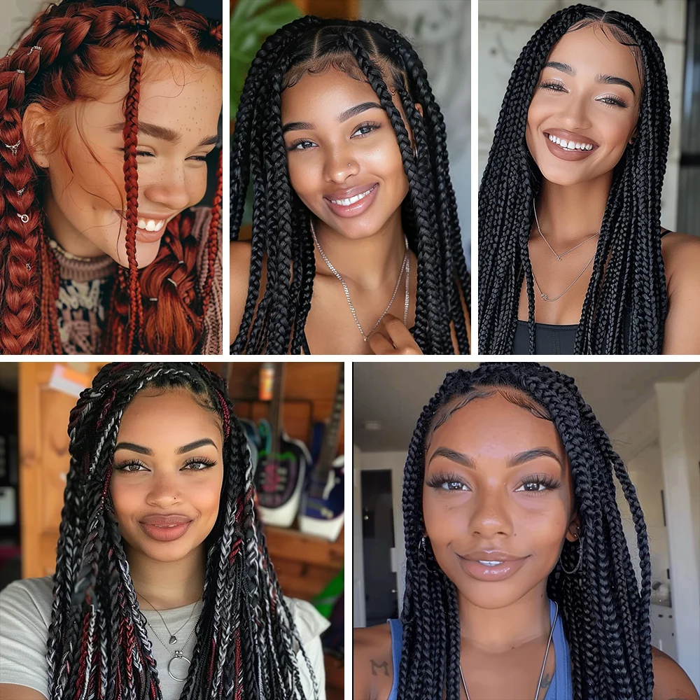 Cabelo de lã brasileiro para Faux Locs, Crochet Hair, Crochet Africano, Box Tranças, Torção Senegalesa, Tranças Jumbo, Trançando a extensão do cabelo