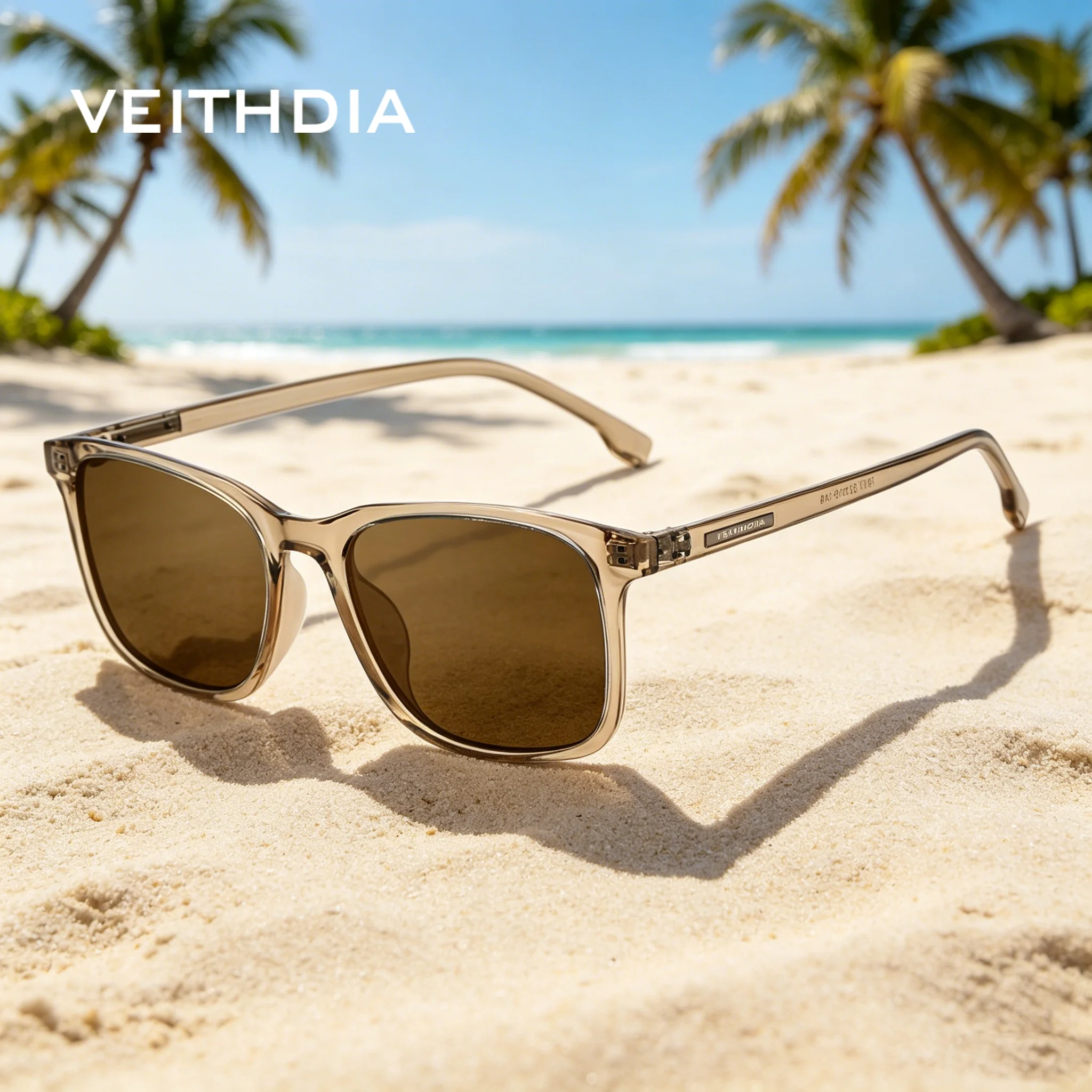 Image of VEITHDIA Marke TR90 Mode-Reise-Sonnenbrille, polarisierte UVA-UVB-Brille, Outdoor-Sport-Laufbrille für Männer und Frauen, VT07917
