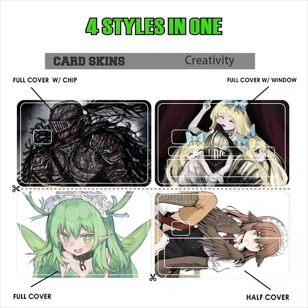 Black Souls G-Game  Sticker Film Tape Skin for Credit Card Debit Card Waterproof Stickers