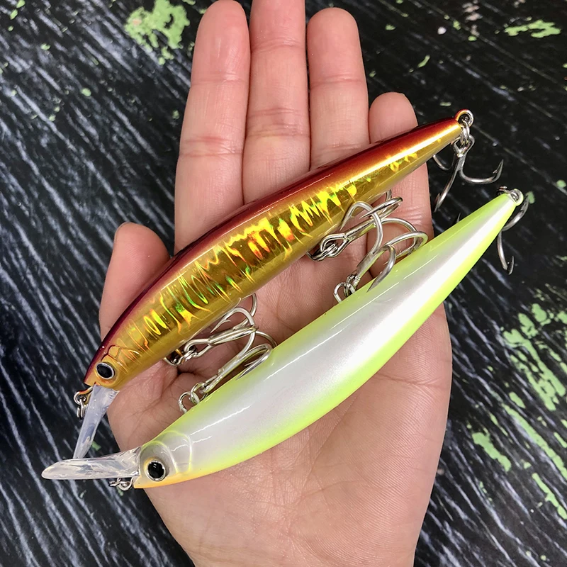 37g 110mm Heavy Sinking Minnow Fishing Lures Long Casting Artificial Hard Bait Pesca Wobbler for Pike Swimbait Jerkbait Supplies