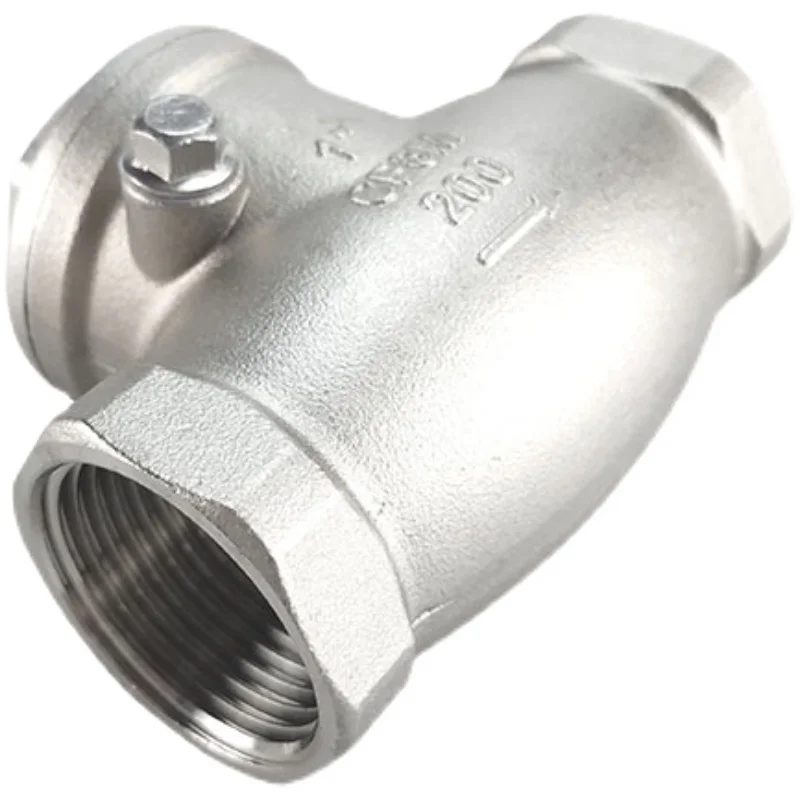 

1/2" 3/4” 1” 1-1/4" （DN8-DN50） Wire Mouth Horizontal Non-Return 304 Stainless Steel Female Thread Swing Check Valve