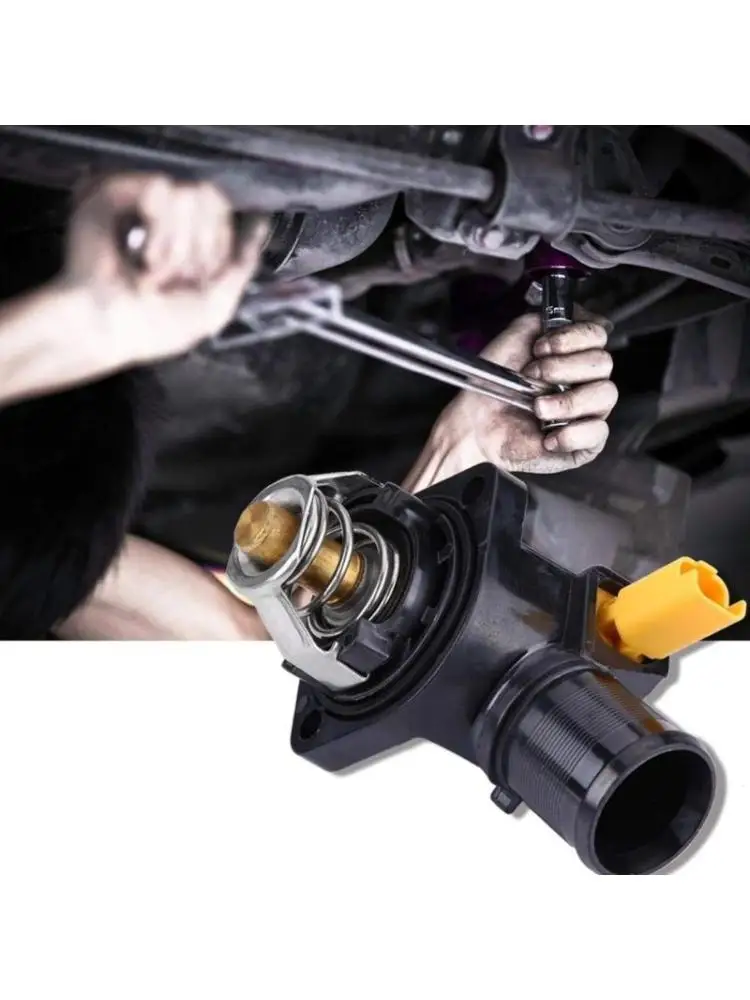 

02DE Coolant Thermostat with Housing Auto Accessory for 206 207 9650926280