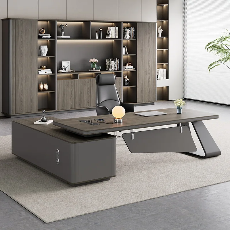 

Стол Президентский офисный стол Высококачественный стол для руководителя Офисный стол для менеджера Офисный стол и набор стульев