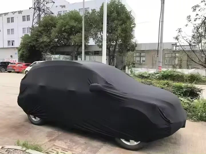 

'Black Car Parking Cover Dustproof Universal Fit Car Covers Soft Stretch Indoor Car Cover