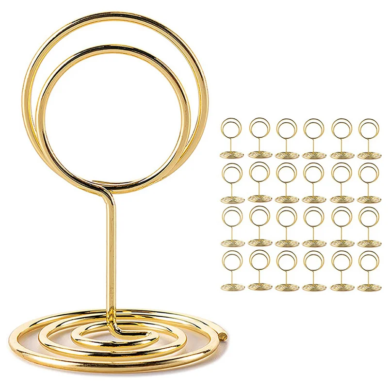 

80Pcs Table Number Holders, Place Card Holder, Table Card Holders, Photo Holder For Wedding Reception, Part, Birthday