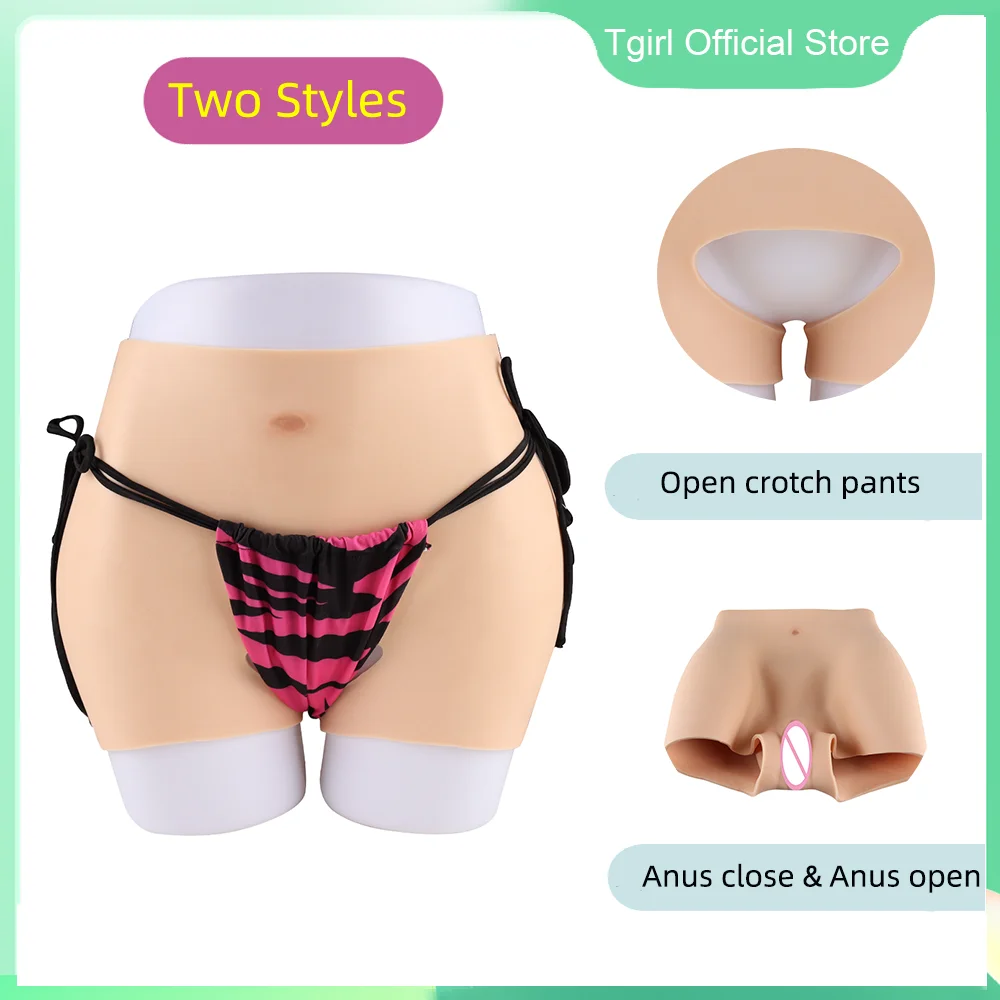 

Tgirl Silicone Hip Panty Big Butt Fake Ass Sexy Buttock Enhancer Costume with Fake Vagina for CD Transgender Dragqueen Cospaly