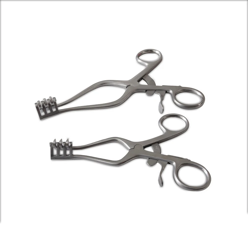 Spreader สแตนเลส Mastoid ผิว Retractor คีมสุนัขและแมวเปิด Expander สัตว์เลี้ยง Orthopedic อุปกรณ์ทดลอง U