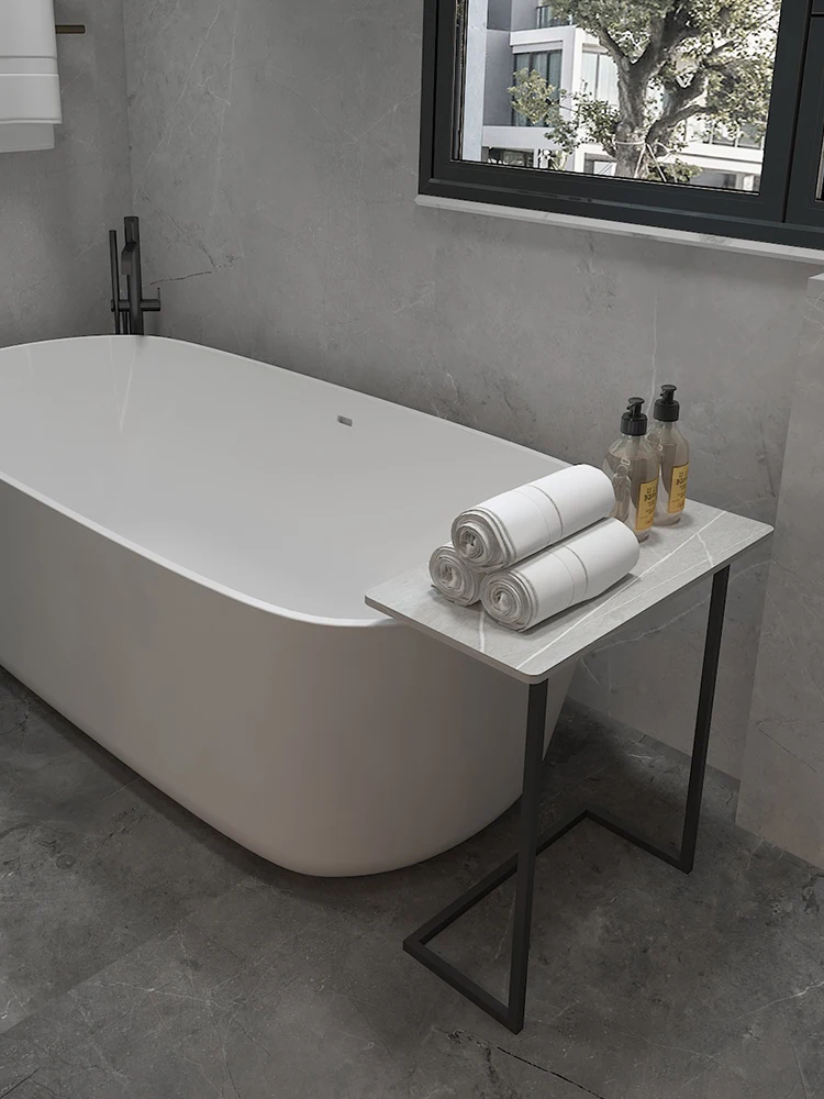 Toilet rack floor-to-ceiling removable bathroom crevice toilet next to bathtub storage rack