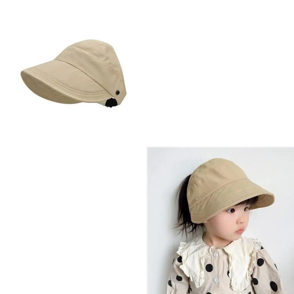 

Детский хвост бейсболки 2-8 лет для девочек солнцезащитные шляпы путешествия на открытом воздухе пустой топ Sunhat для одежды и