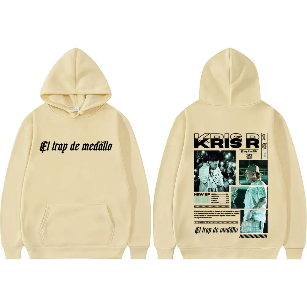 Rapper Kris R Trap De Medallo 2025 Tour Hoodie Men's Clothing Long Sleeve Classic Hoodies Harajuku Fashion Oversized Sweatshirts #5