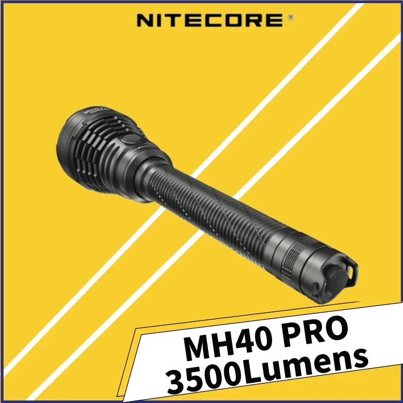 NITECORE MH40 PRO 3500Lumens UHi 40 LED Wireless Remote Switch USB-C Rechargeable Flashlight  With 10000mAh Battery