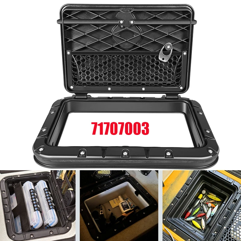 Kit de tapa rectangular giratoria y sellable 71707003, se adapta perfectamente a los kayaks Hobie Pro Angler, para los modelos Hobie Outback y Compass de 2013 en adelante.
